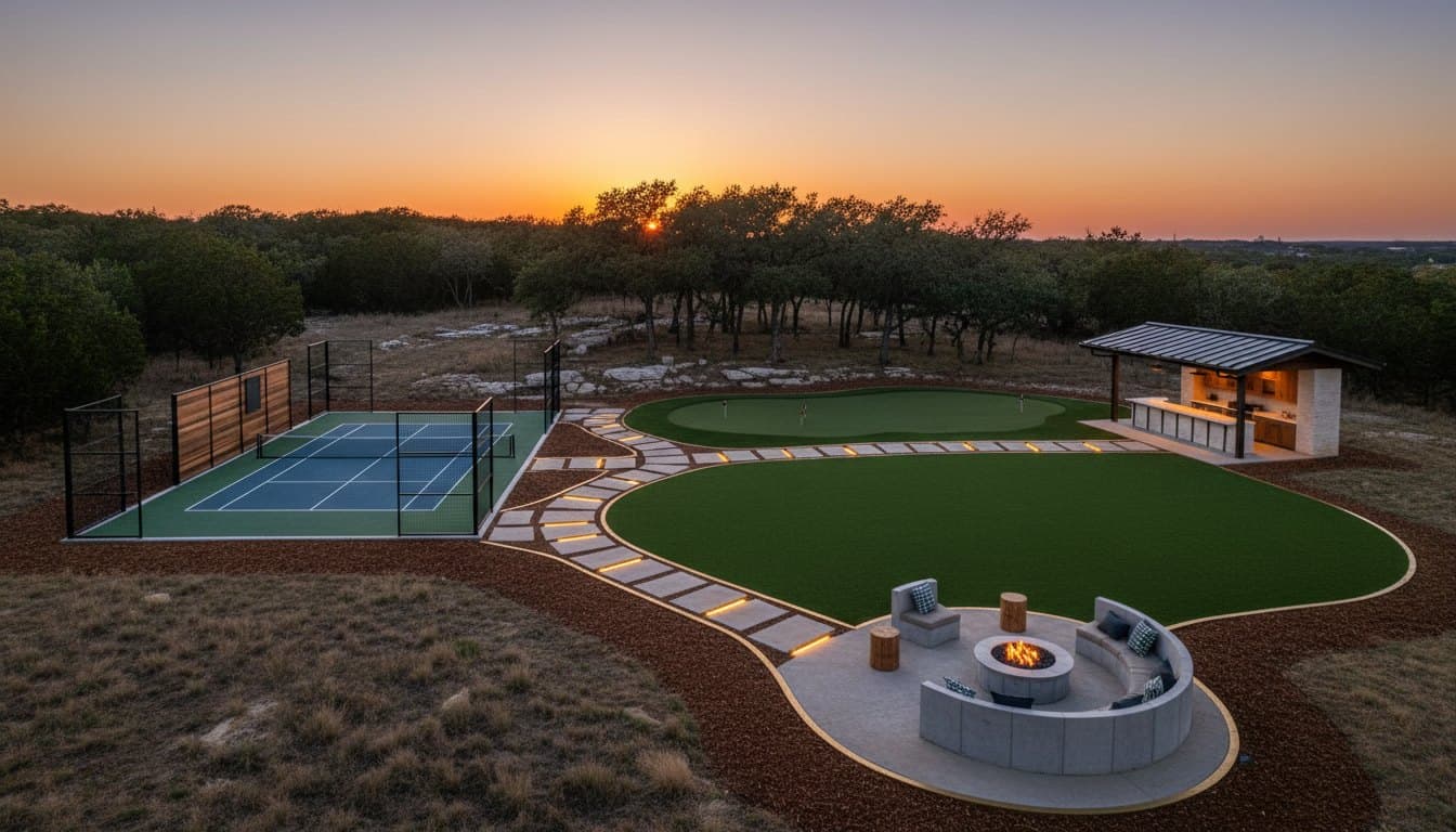 The Sport Yard: multiple play zones connected